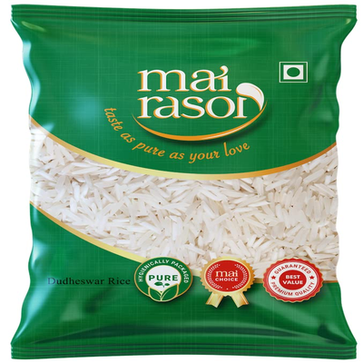MAI RASOI Doodheshwar/Dudheshwar Rice/Chawal/Chall, 1 Kg, Pouch